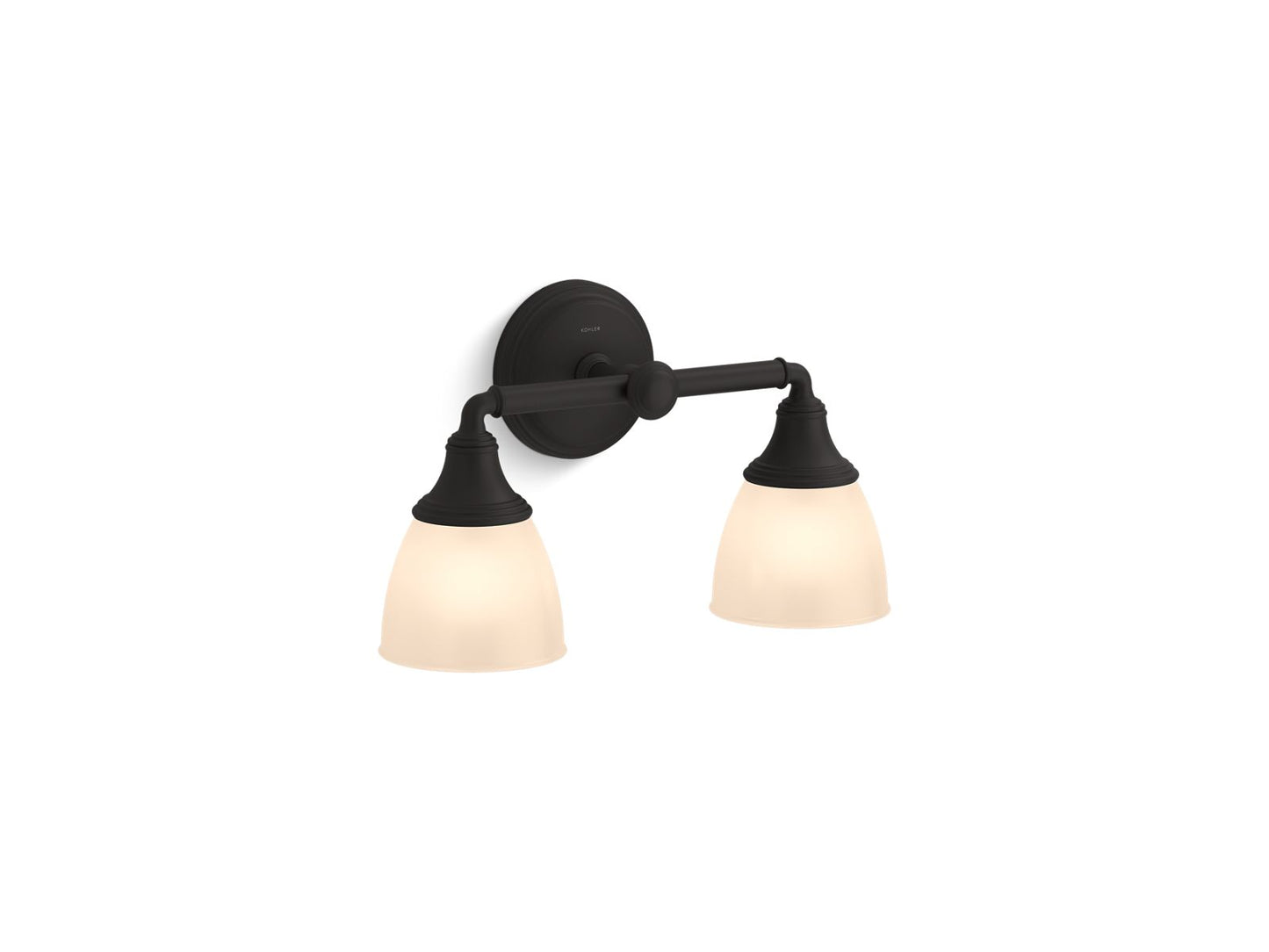 KOHLER K-10571-BLL Devonshire Two-Light Sconce In Matte Black