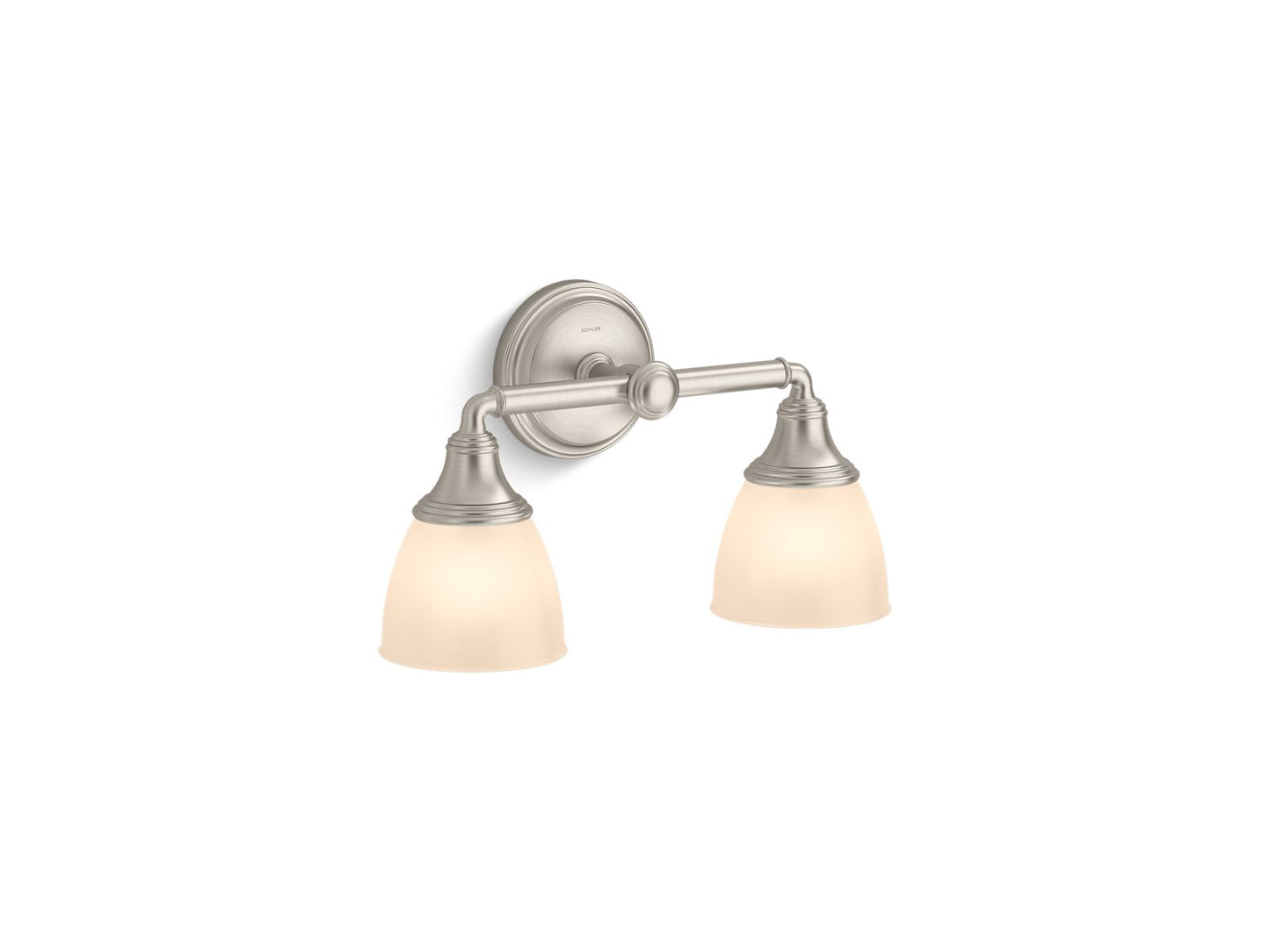 KOHLER K-10571-BNL Devonshire Two-Light Sconce In Brushed Nickel