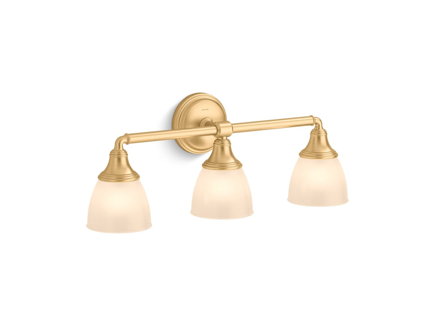 KOHLER K-10572-2GL Devonshire Three-Light Sconce In Brushed Moderne Brass