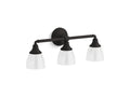 KOHLER K-10572-BLL Devonshire Three-Light Sconce - Matte Black