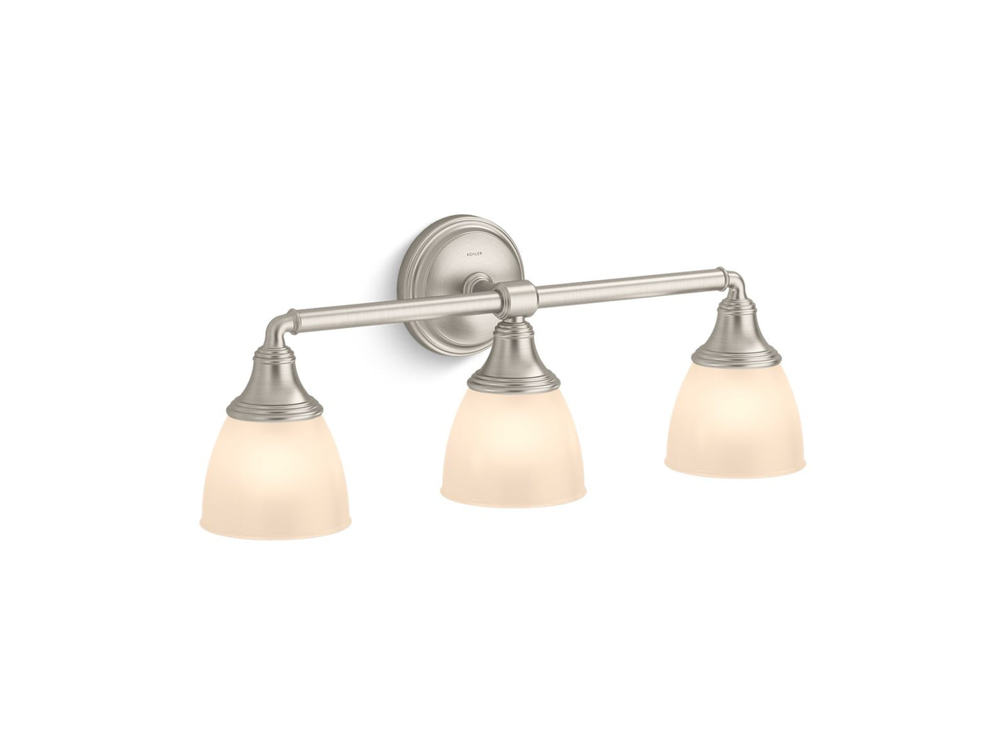 KOHLER K-10572-BNL Devonshire Three-Light Sconce In Brushed Nickel