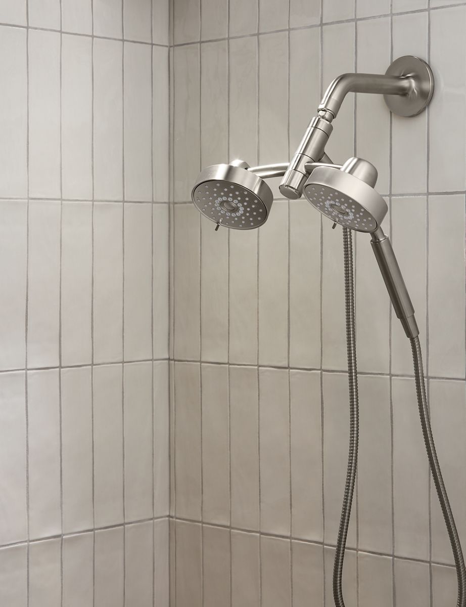 KOHLER K-23219-BN Purist 2-In-1 Multifunction 2.5 Gpm Shower Combo Kit - Vibrant Brushed Nickel