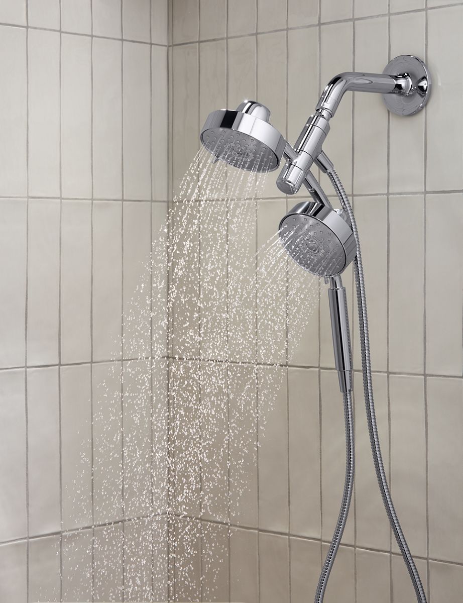 KOHLER K-23219-BN Purist 2-In-1 Multifunction 2.5 Gpm Shower Combo Kit - Vibrant Brushed Nickel