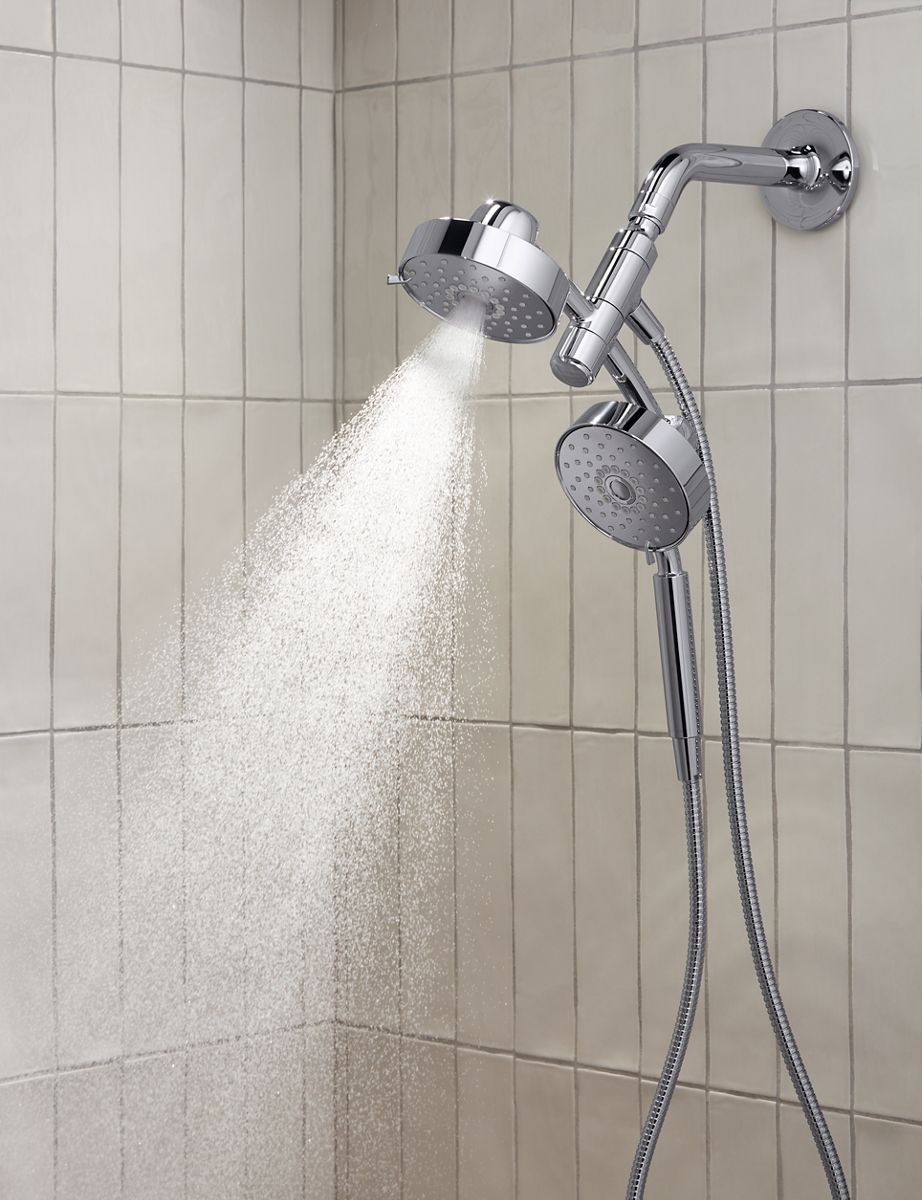 KOHLER K-23219-BN Purist 2-In-1 Multifunction 2.5 Gpm Shower Combo Kit - Vibrant Brushed Nickel