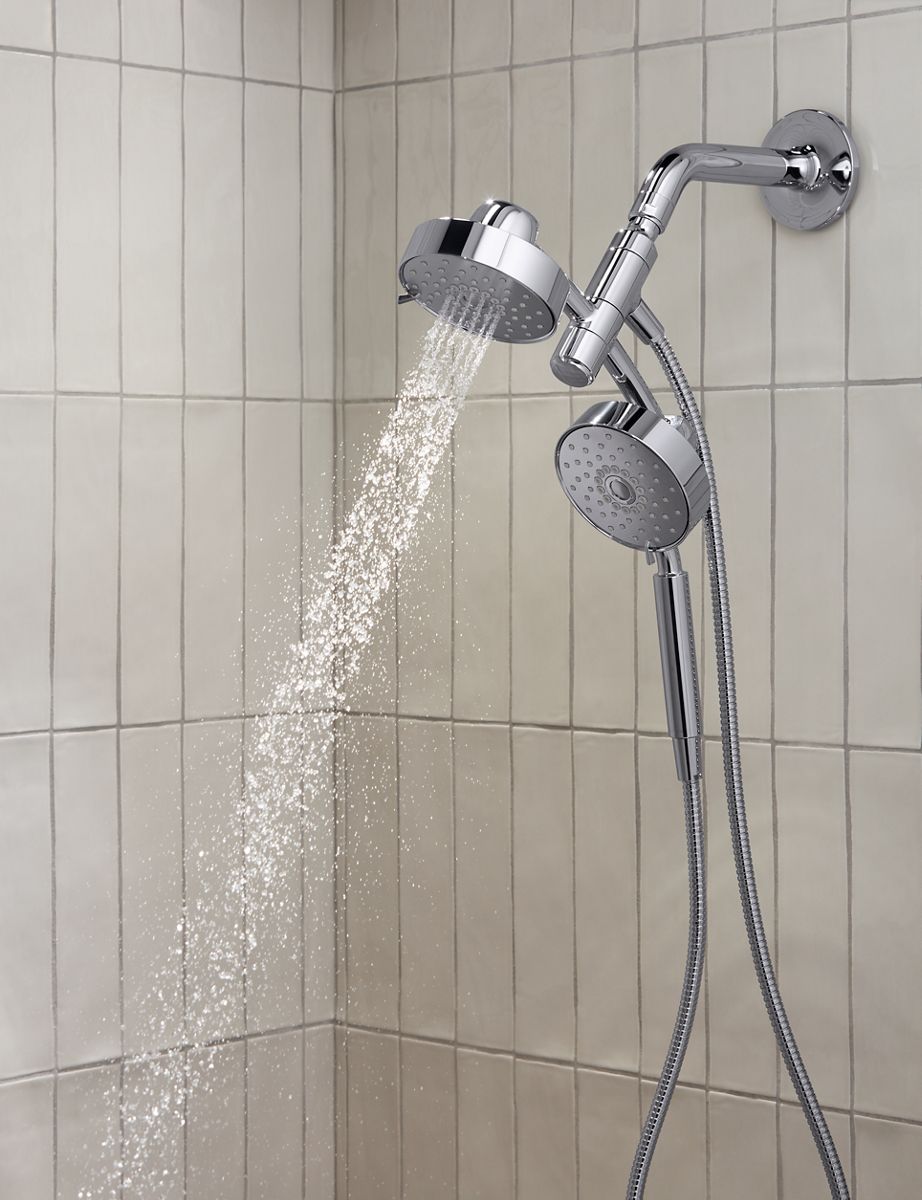 KOHLER K-23219-BN Purist 2-In-1 Multifunction 2.5 Gpm Shower Combo Kit - Vibrant Brushed Nickel