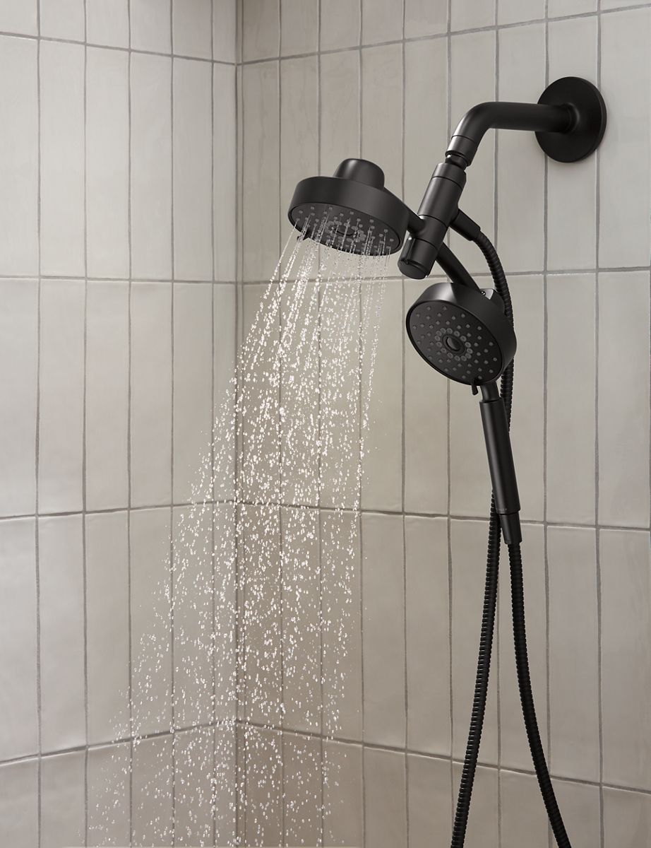 KOHLER K-23219-BN Purist 2-In-1 Multifunction 2.5 Gpm Shower Combo Kit - Vibrant Brushed Nickel