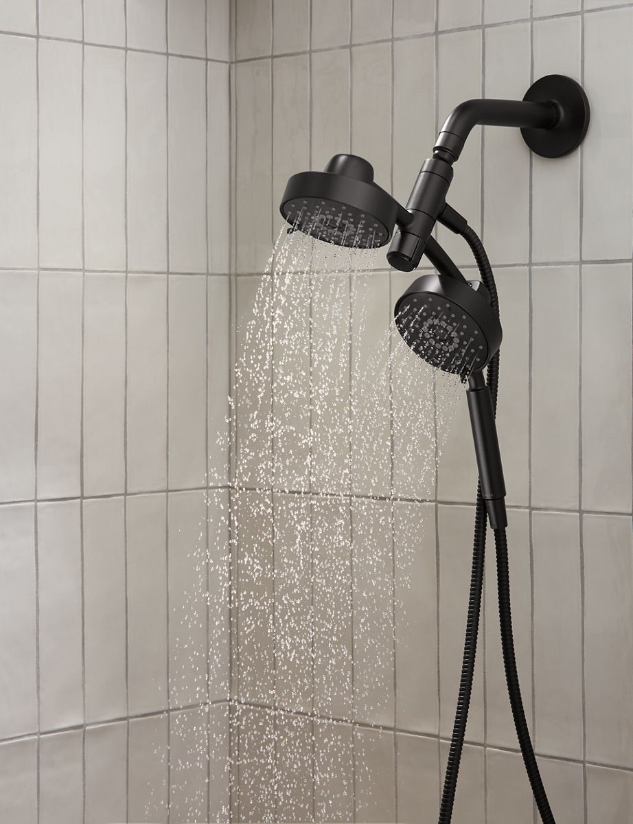 KOHLER K-23219-BN Purist 2-In-1 Multifunction 2.5 Gpm Shower Combo Kit - Vibrant Brushed Nickel