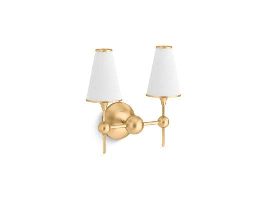 KOHLER K-27860-SC02-2GL Parohn Two-Light Sconce In Brushed Moderne Brass