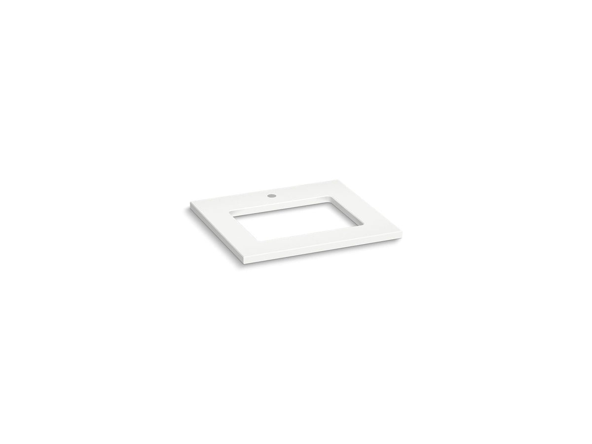KOHLER K-28246-EST Silestone 25" Quartz Vanity Top With Rectangular Cutout - Eternal Statuario