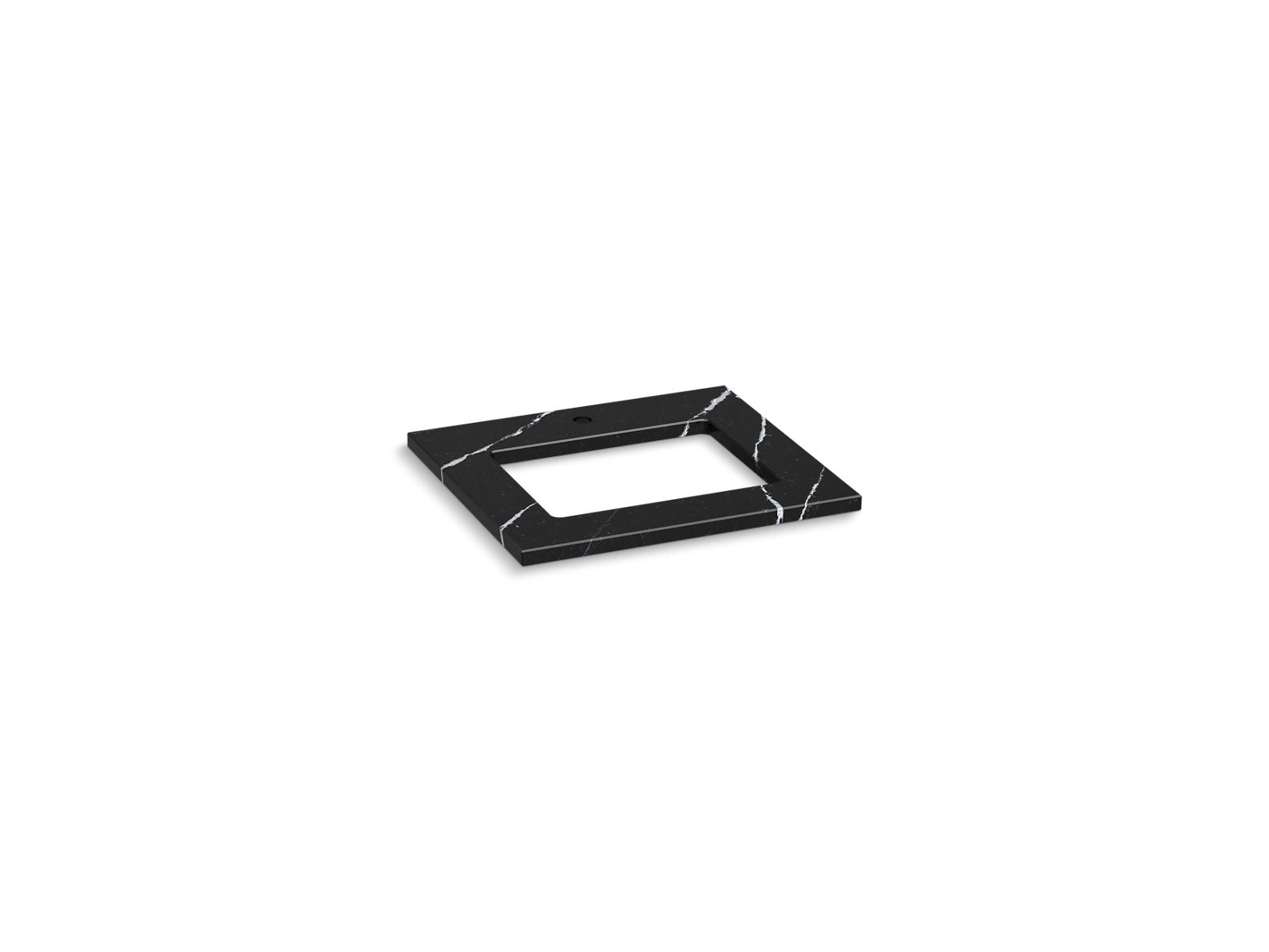 KOHLER K-28246-EMQ Silestone 25" Quartz Vanity Top With Rectangular Cutout - Eternal Marquina