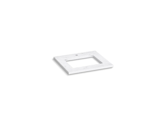 KOHLER K-28246-EST Silestone 25" quartz vanity top with rectangular cutout - Eternal Statuario