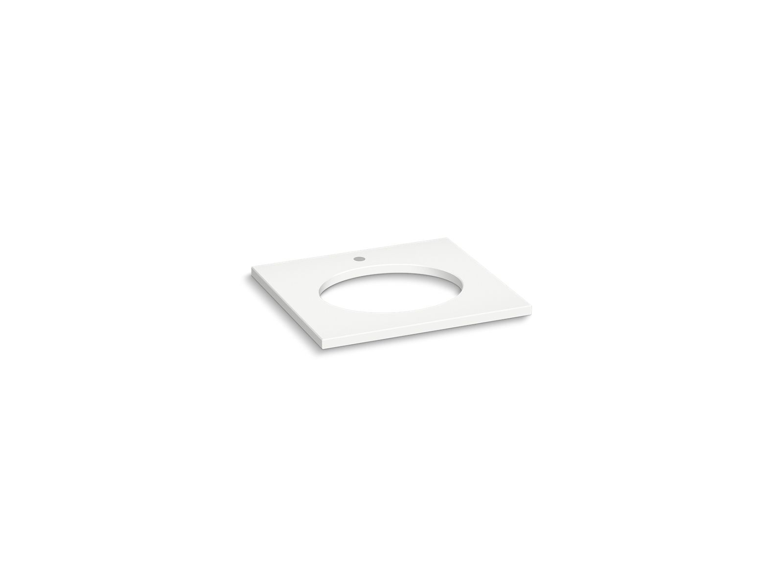 KOHLER K-28247-MMW Silestone 25" Quartz Vanity Top With Oval Cutout - Miami White