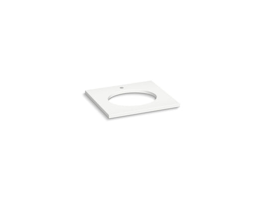 KOHLER K-28247-MMW Silestone 25" quartz vanity top with oval cutout - Miami White