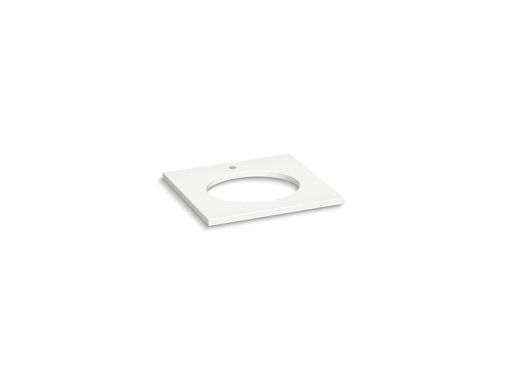 KOHLER K-28247-EST Silestone 25" Quartz Vanity Top With Oval Cutout - Eternal Statuario