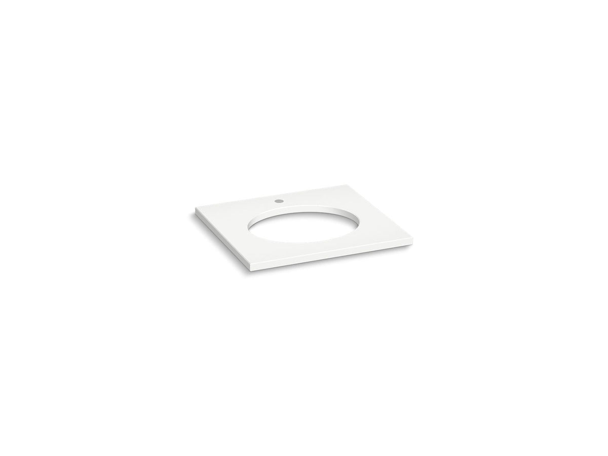 KOHLER K-28247-EST Silestone 25" Quartz Vanity Top With Oval Cutout - Eternal Statuario