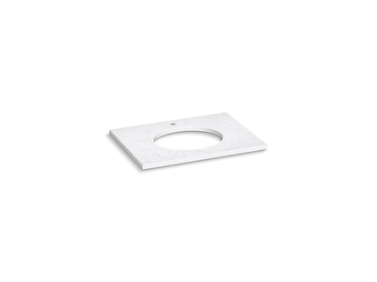 KOHLER K-28249-EST Silestone 31" quartz vanity top with oval cutout - Eternal Statuario