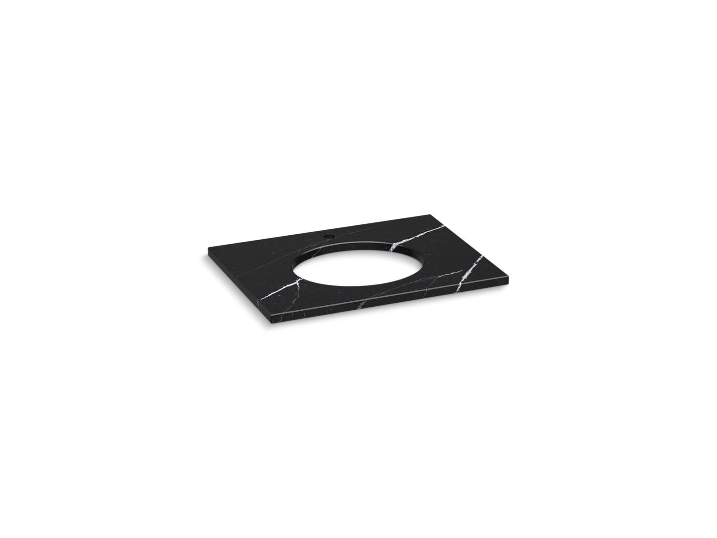 KOHLER K-28249-EMQ Silestone 31" quartz vanity top with oval cutout - Eternal Marquina