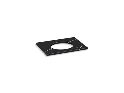 KOHLER K-28249-EMQ Silestone 31" quartz vanity top with oval cutout - Eternal Marquina