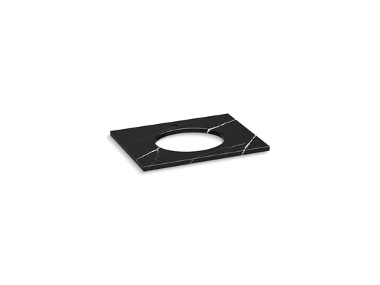 KOHLER K-28249-EMQ Silestone 31" quartz vanity top with oval cutout - Eternal Marquina