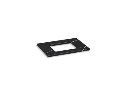 KOHLER K-28248-EMQ Silestone 31" quartz vanity top with rectangular cutout - Eternal Marquina