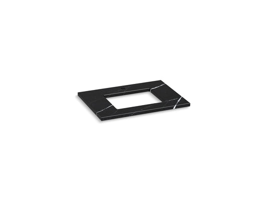 KOHLER K-28248-EMQ Silestone 31" quartz vanity top with rectangular cutout - Eternal Marquina