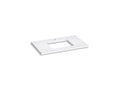 KOHLER K-28250-EST Silestone 37" Quartz Vanity Top With Rectangular Cutout - Eternal Statuario