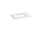 KOHLER K-28250-EST Silestone 37" Quartz Vanity Top With Rectangular Cutout - Eternal Statuario