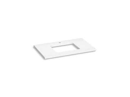 KOHLER K-28250-MMW Silestone 37" quartz vanity top with rectangular cutout - Miami White