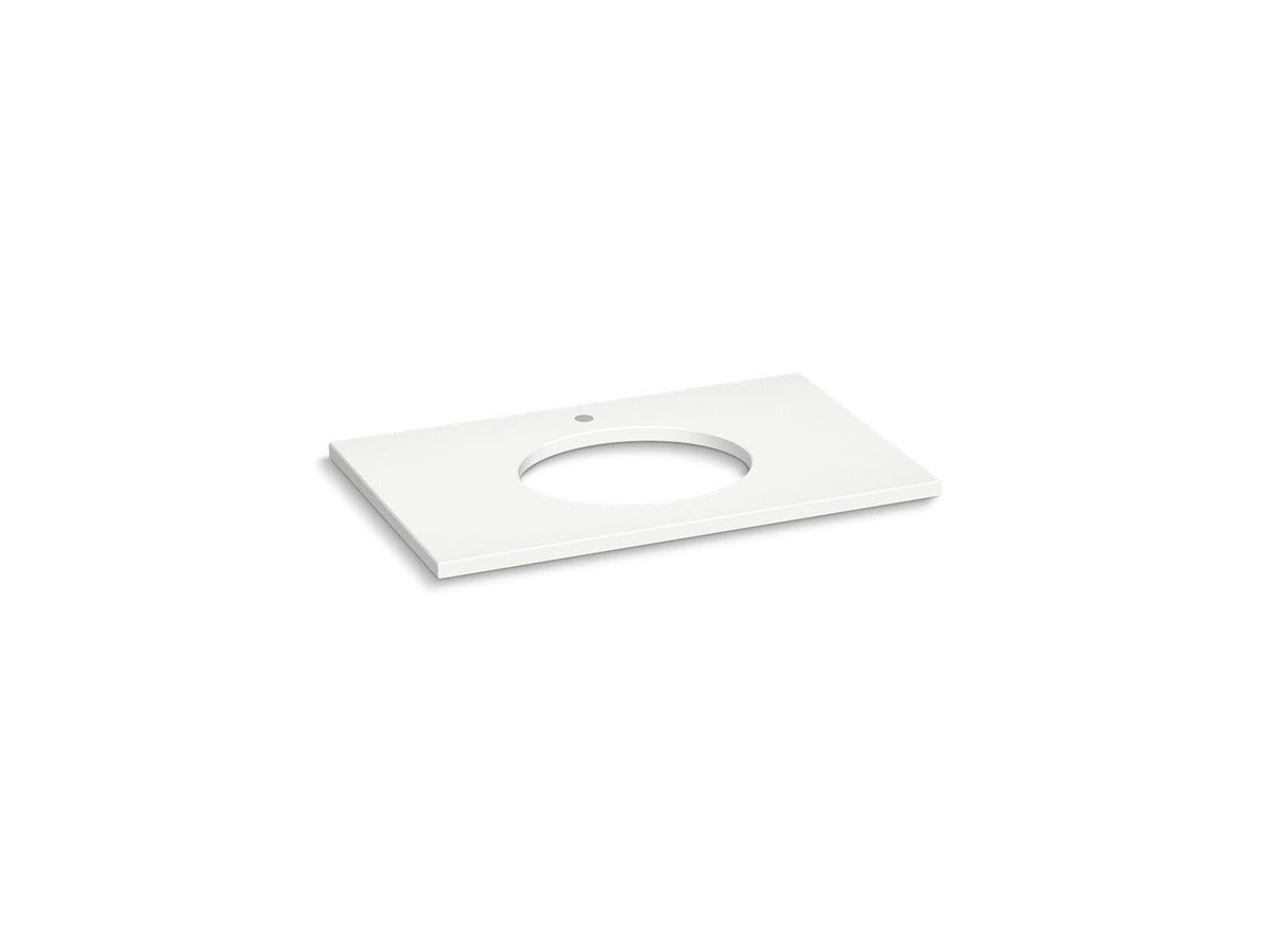 KOHLER K-28251-EMQ Silestone 37" Quartz Vanity Top With Oval Cutout - Eternal Marquina