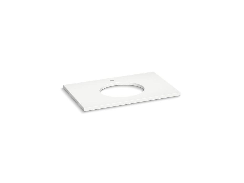 KOHLER K-28251-MMW Silestone 37" Quartz Vanity Top With Oval Cutout - Miami White