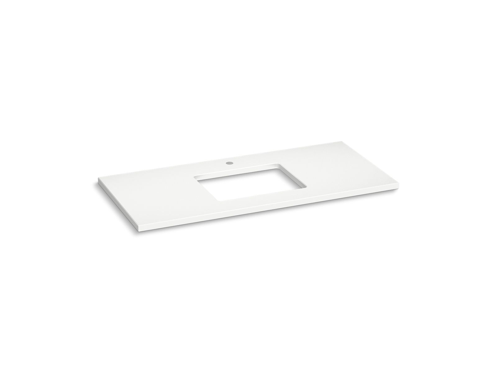 KOHLER K-28253-EST Silestone 49" Quartz Vanity Top With Rectangular Cutout - Eternal Statuario