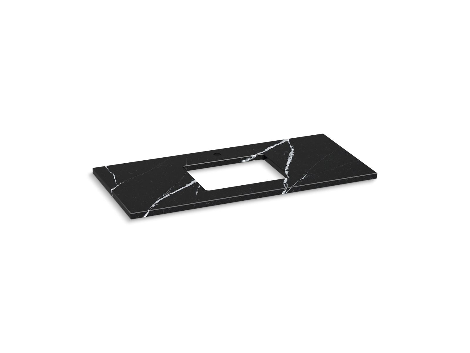 KOHLER K-28253-EMQ Silestone 49" Quartz Vanity Top With Rectangular Cutout - Eternal Marquina