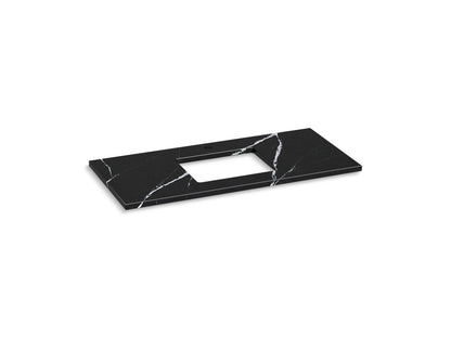 KOHLER K-28253-EMQ Silestone 49" quartz vanity top with rectangular cutout - Eternal Marquina