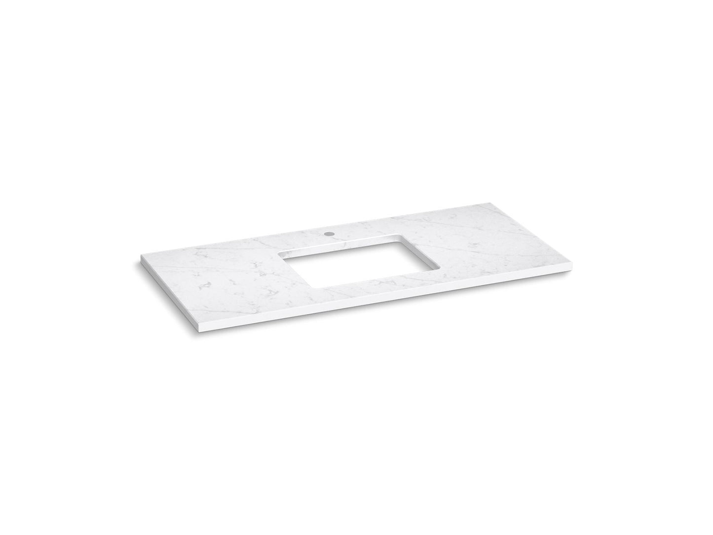 KOHLER K-28253-EST Silestone 49" quartz vanity top with rectangular cutout - Eternal Statuario