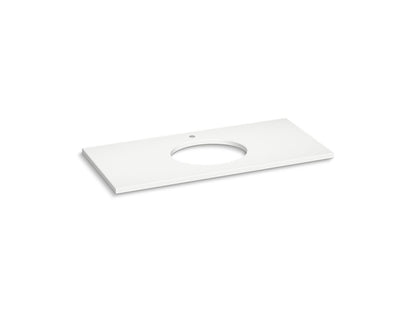 KOHLER K-28254-EST Silestone 49" quartz vanity top with oval cutout - Eternal Statuario