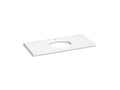 KOHLER K-28254-MMW Silestone 49" Quartz Vanity Top With Oval Cutout - Miami White