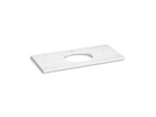 KOHLER K-28254-EST Silestone 49" Quartz Vanity Top With Oval Cutout - Eternal Statuario