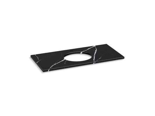 KOHLER K-28254-EMQ Silestone 49" quartz vanity top with oval cutout - Eternal Marquina