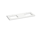 KOHLER K-28255-EMQ Silestone 61" Quartz Vanity Top With Two Rectangular Cutouts - Eternal Marquina