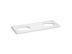 KOHLER K-28256-EST Silestone Quartz 61" Vanity Top With Double Oval Cutouts - Eternal Statuario