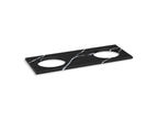 KOHLER K-28256-EMQ Silestone Quartz 61" Vanity Top With Double Oval Cutouts - Eternal Marquina