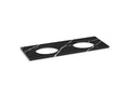 KOHLER K-28259-EMQ Silestone Quartz 61" Vanity Top With Double Oval Cutouts - Eternal Marquina