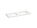 KOHLER K-28258-MMW Silestone 61" Quartz Vanity Top With Two Rectangular Cutouts - Miami White