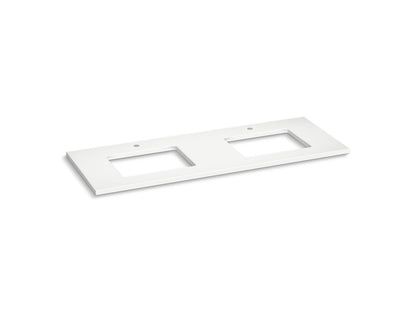 KOHLER K-28258-EMQ Silestone 61" quartz vanity top with two rectangular cutouts - Eternal Marquina