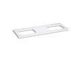 KOHLER K-28260-EST Silestone Quartz 61" Vanity Top With Double Carillon Rectangle Cutouts In Eternal Statuario