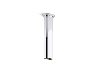 KOHLER K-26326-CP Statement 10" ceiling-mount two-function rainhead arm and flange - Polished Chrome