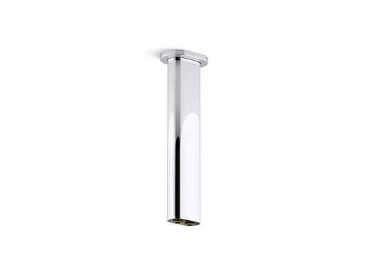KOHLER K-26326-CP Statement 10" ceiling-mount two-function rainhead arm and flange - Polished Chrome