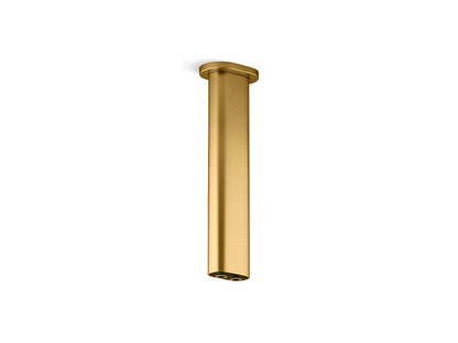 KOHLER K-26326-2MB Statement 10" ceiling-mount two-function rainhead arm and flange - Vibrant Brushed Moderne Brass