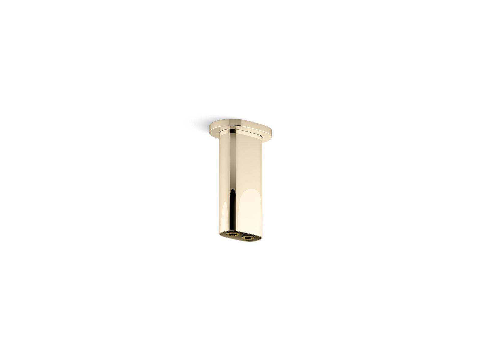 KOHLER K-26325-AF Statement 5" Ceiling-Mount Two-Function Rainhead Arm And Flange - French Gold
