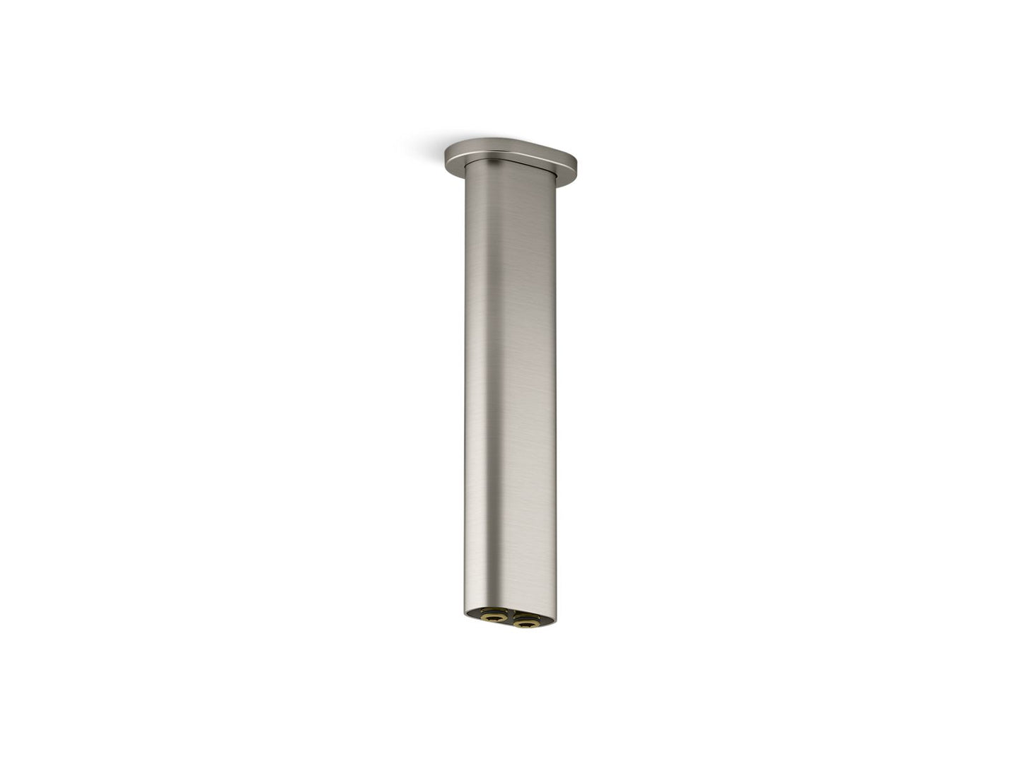 KOHLER K-26326-BN Statement 10" Ceiling-Mount Two-Function Rainhead Arm And Flange In Vibrant Brushed Nickel